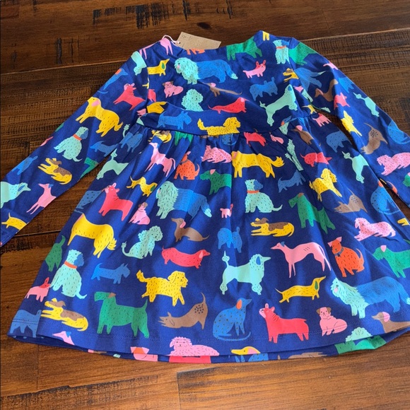 NWT Mini Boden Dog Print Dress - Picture 8 of 8